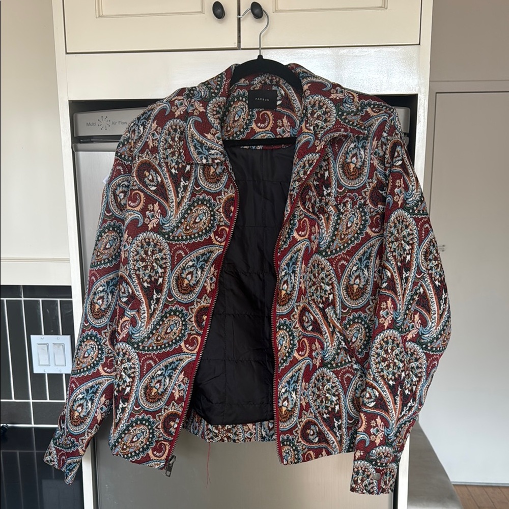 Woven Embroidered Paisley Patterned Pacsun Women's Jacket